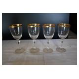 Set of 12 Crystal Wine Glasses & Goblets