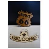 Pair of Wood Decor Wall Signs
