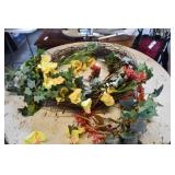 Wood Floral Wreath
