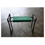Green Metal Double Sided Garden Bench
