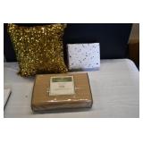 2 Sets of Sheets and Decorative Pillow