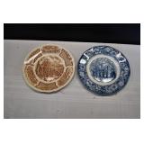 Pair of Vtg Decorative Plates