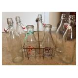 Glass Milk and Swing-Top Bottles