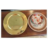 Decorative Plates & Brass Tone Chargers