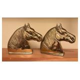 Brass Horse Bookends