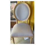 Wooden Chair With Oval Back