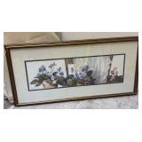 Framed Artwork of Potted Flowers