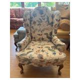 Floral Wingback Armchair