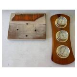 Wooden TN Plaque & Weather Gauge