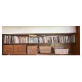 Books and Wicker Baskets Set