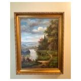 Framed Portrait of Landscape Scene