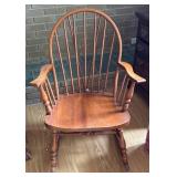 Wooden Windsor Rocking Chair