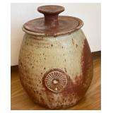 Handmade Stoneware Jar with Lid