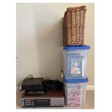 Quasar VCR With VHS Tapes