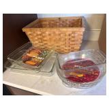 Pyrex Bakeware with Basket