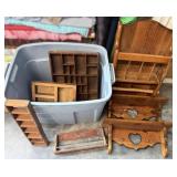 Wooden Organizers and Wall Shelves
