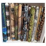 Rolls of Animal Print Fabric