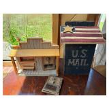 Wooden Post Office Decor Set