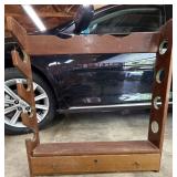 Wooden Wall-Mount Gun Rack with Storage Drawer