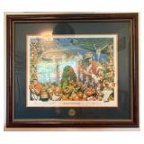 Framed Limited Edition Football Art Print with Sig