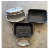Various Metal Cookware and Serving Items