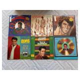 Six Elvis Presley Vinyl Records