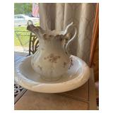 Porcelain Pitcher and Basin Set