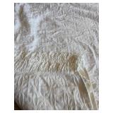 White Textured Queen Size Bedspread