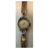 Elegant Ladiesï¿½ 10k Gold Wristwatch