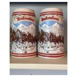 1985 Limited Edition Budweiser Clydesdale Steins