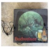 Budweiser Lighted Sign with Fish Design