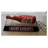 Bud Light Advertising Display with Large Bottle
