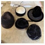 Vintage Black & Tan Hats with Union Label