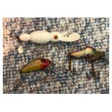 Three Fishing Lures in Mixed Designs