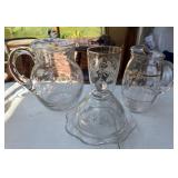 Glass Pitchers and Goblets