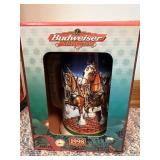 1998 Budweiser Holiday Stein With Original Box