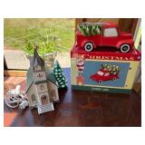 Department 56 Snow Village Church and Christmas Ca