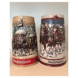 Budweiser Collectible Holiday Stein Set