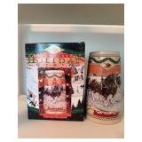 1996 Budweiser Holiday Stein American Homestead