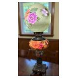 Hand-Painted Hurricane Lamp
