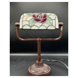 Stained Glass Bankerï¿½s-Style Lamp
