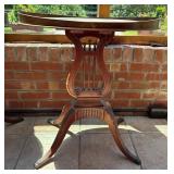 Lyre-Style Side Table by Mersman