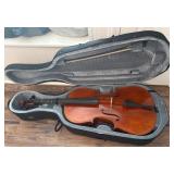 Full-Size Wooden Cello with Case