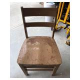 Wooden Slat-Back School chair