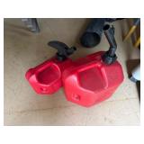 Red Plastic Fuel Cans