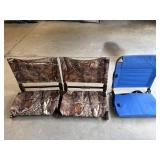 Three Portable Stadium Seats