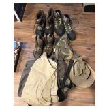 Fly Fishing Gear Including Waders, Boots, and Vest