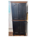 Black Wooden Storage Cabinet