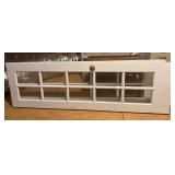2 White Wooden Multi-Pane Doors with Glass Inserts