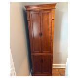 Tall Wooden Cabinet With Four Shelves